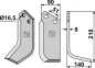 Preview: Fräsmesser 210x90mm, rechts